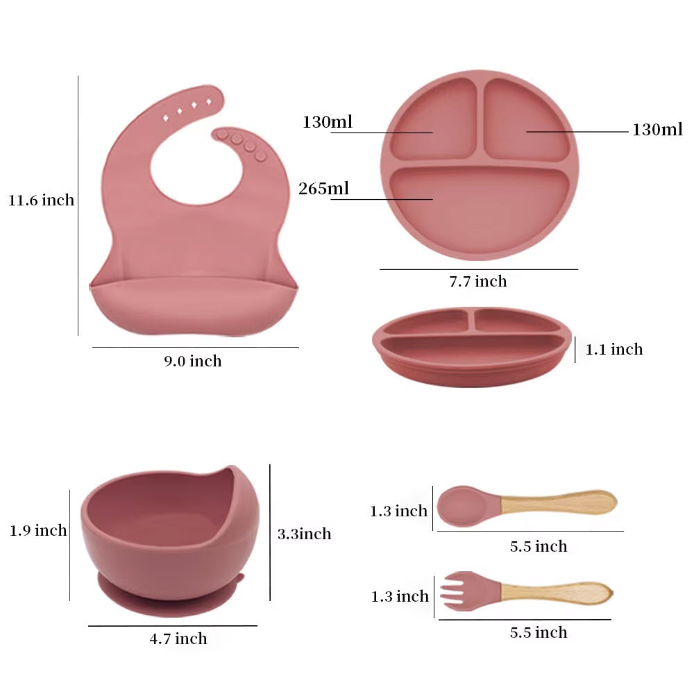 Silicone Feeding Set