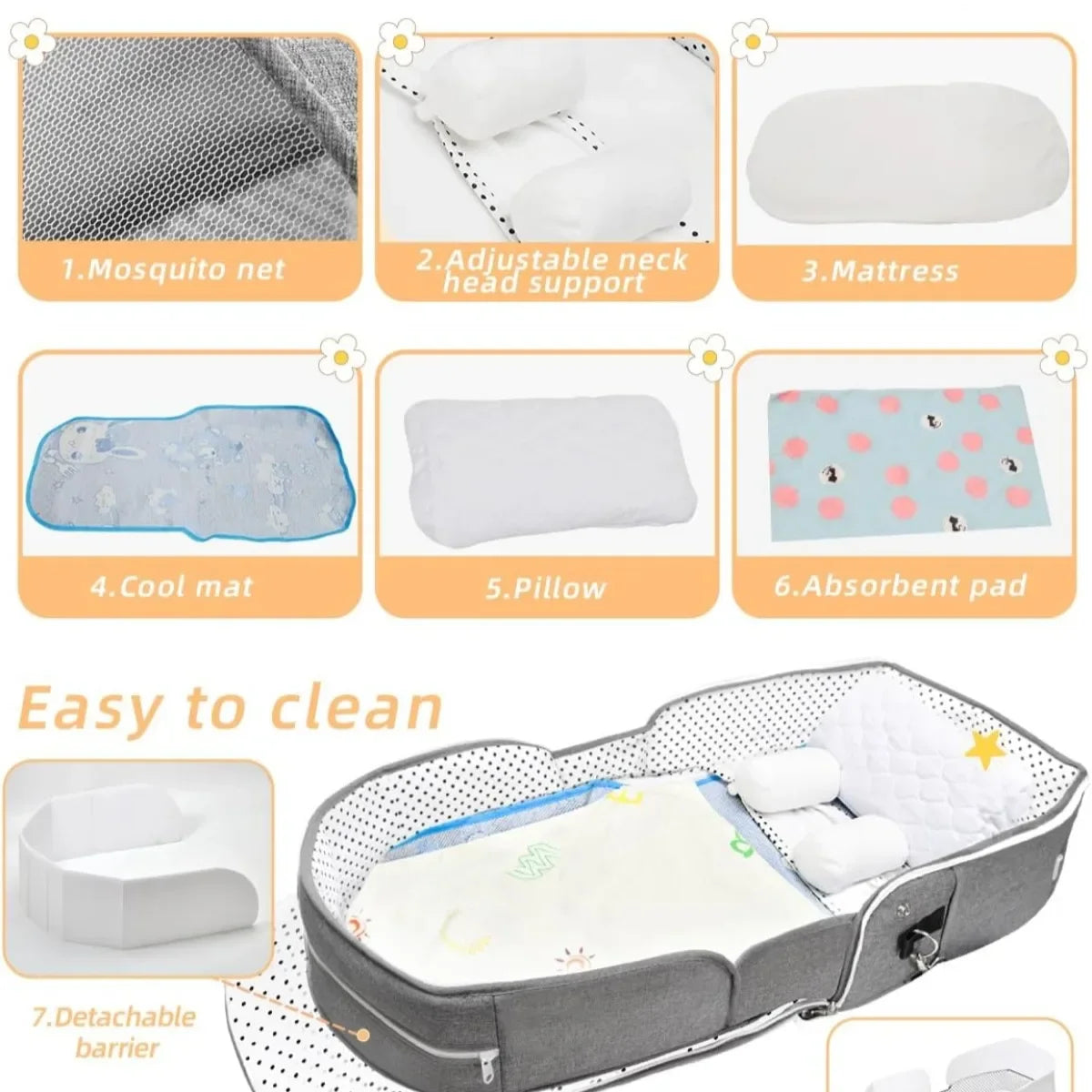 Premium Foldable Baby Bed