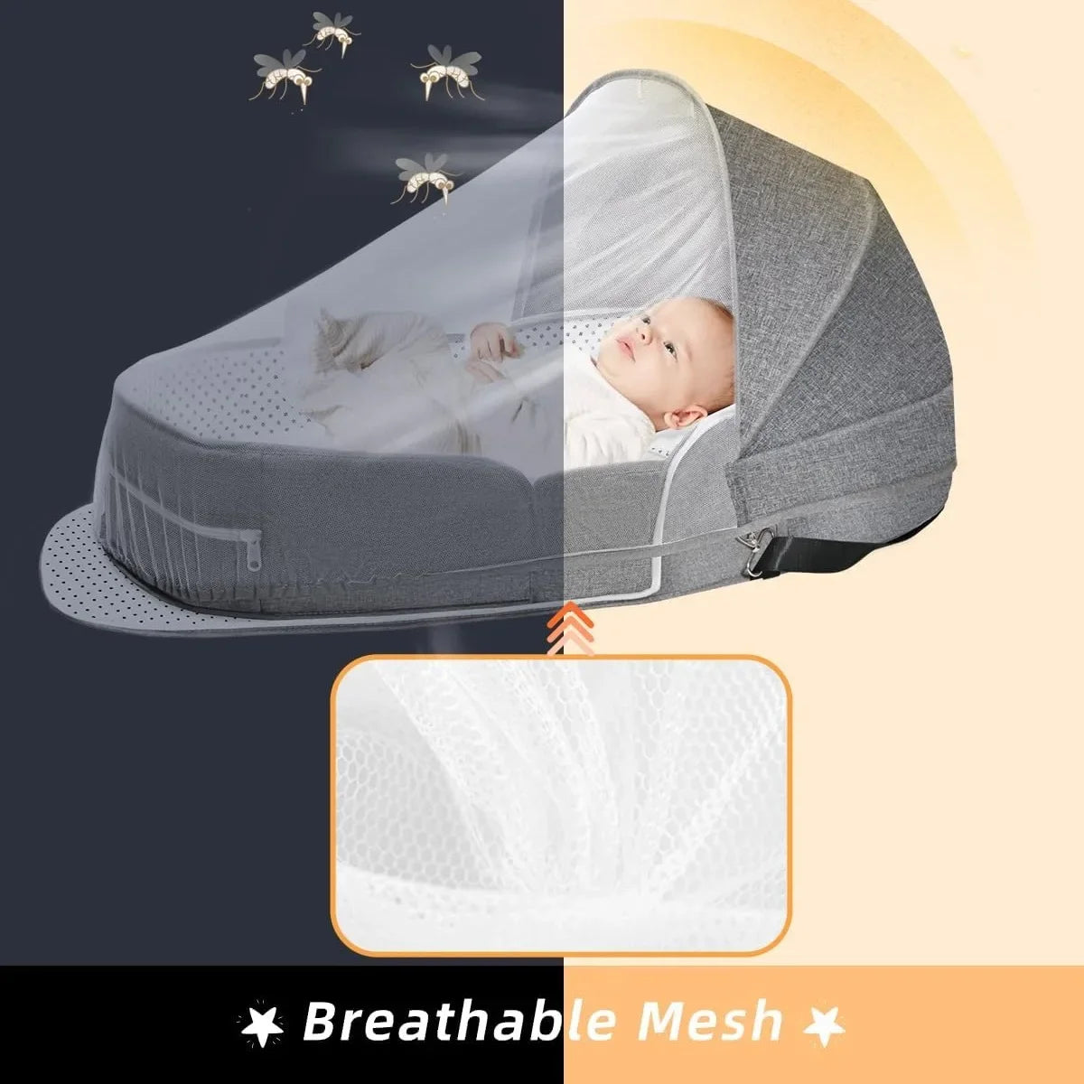 Premium Foldable Baby Bed