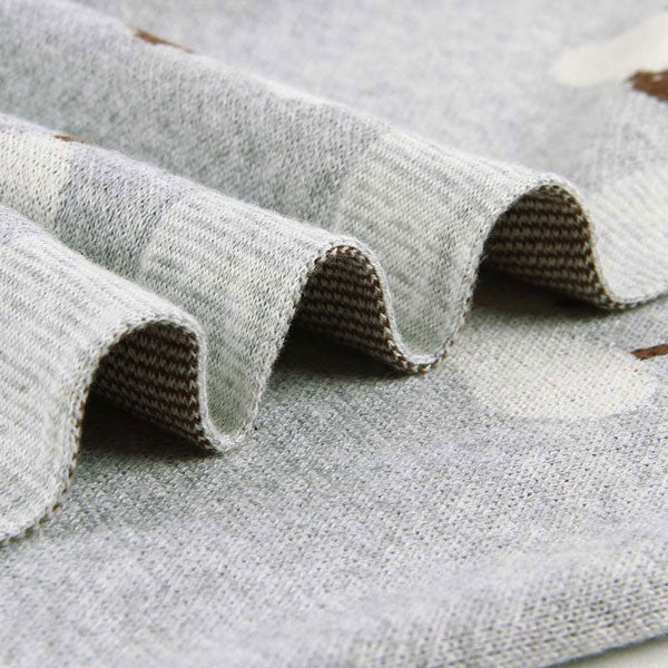 Sheep Grey Baby Blanket
