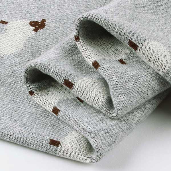 Sheep Grey Baby Blanket