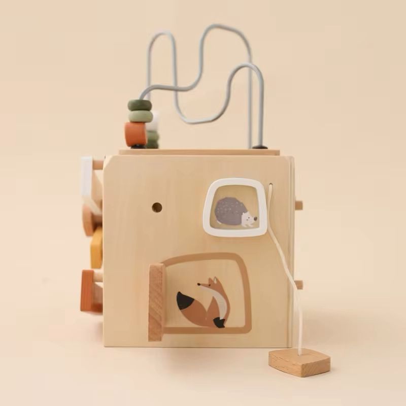 Wooden Multifunctional Montessori Cube