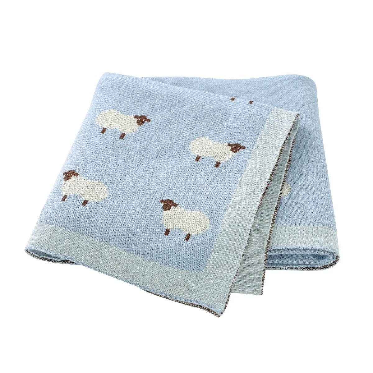 Sheep Grey Baby Blanket