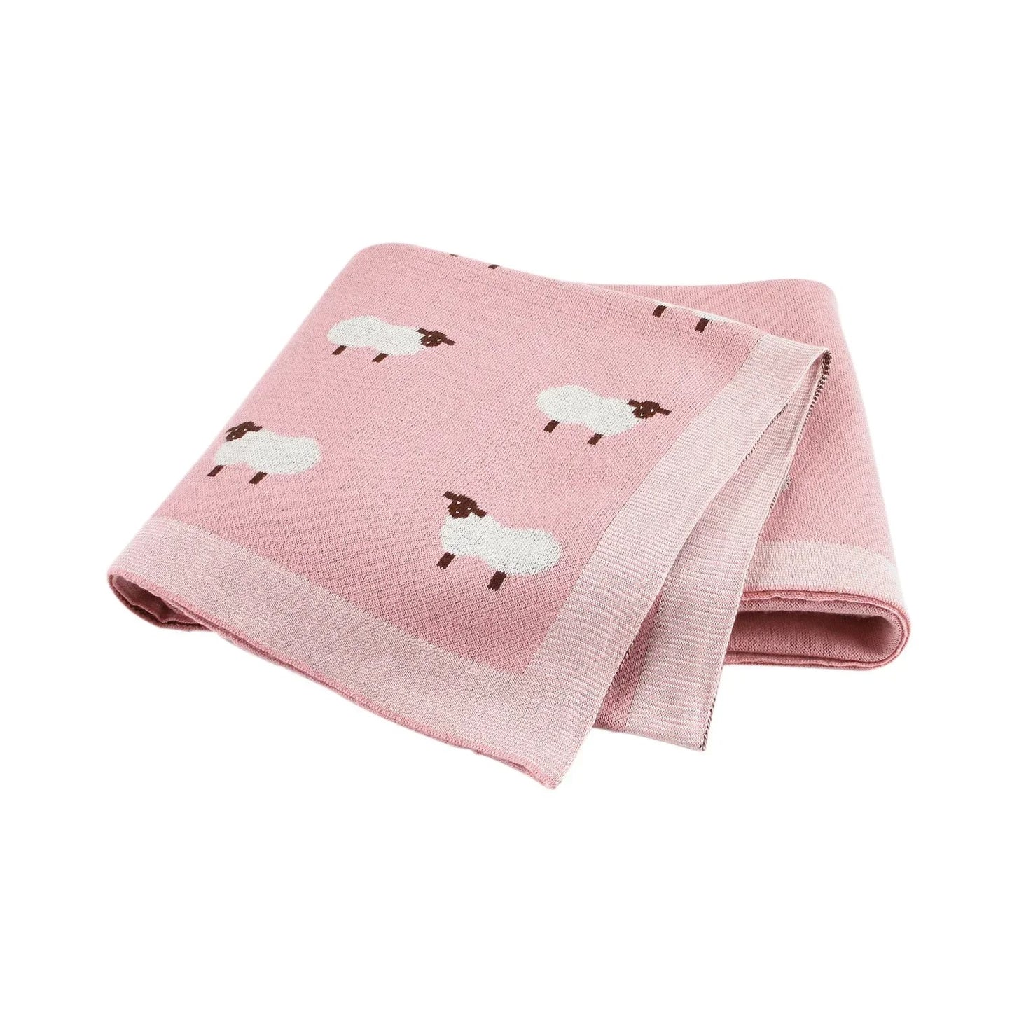 Sheep Grey Baby Blanket