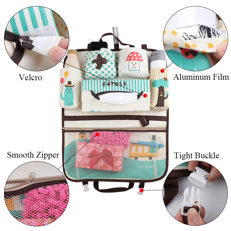 Animals Car Seat Organiser