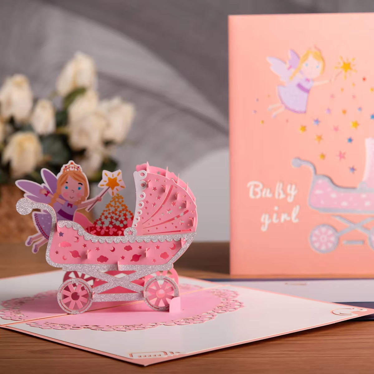Baby Birthday 3D Magic Card