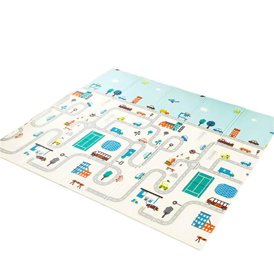 City Roads/Nature Reversible Baby Play Mat