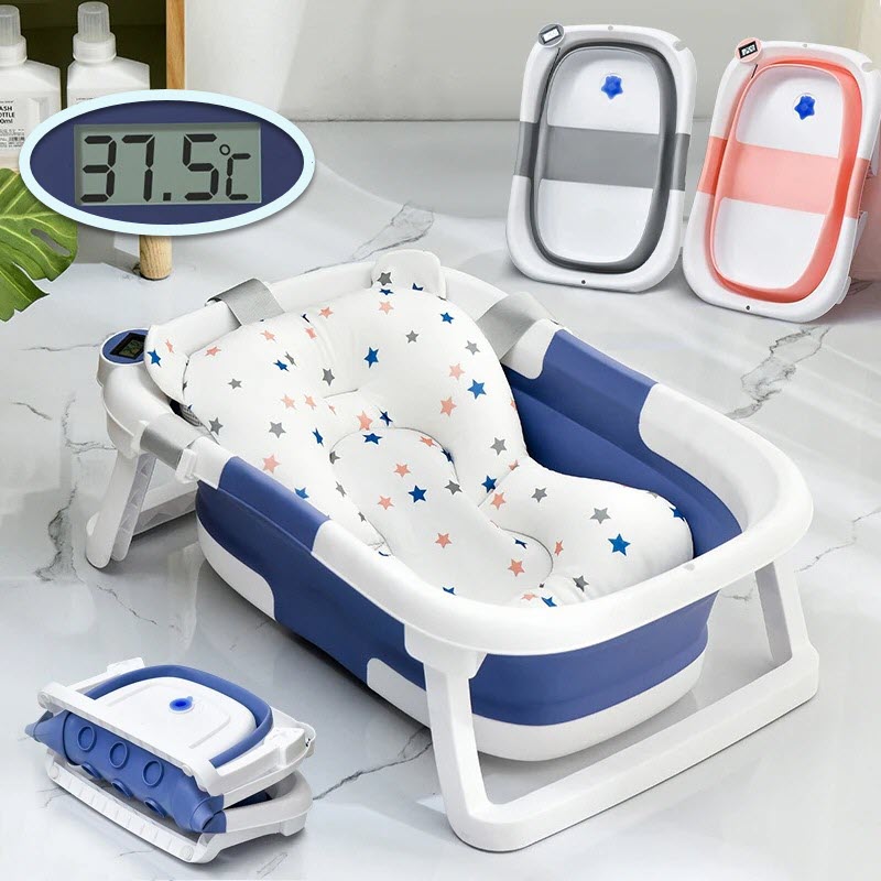 Silicone Bathtub with Thermometer