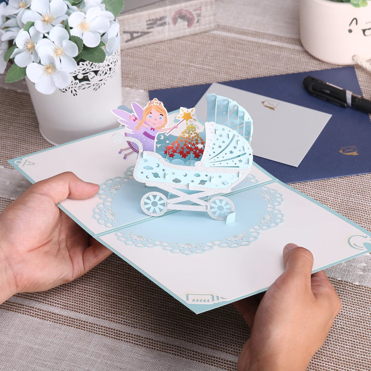 Baby Birthday 3D Magic Card
