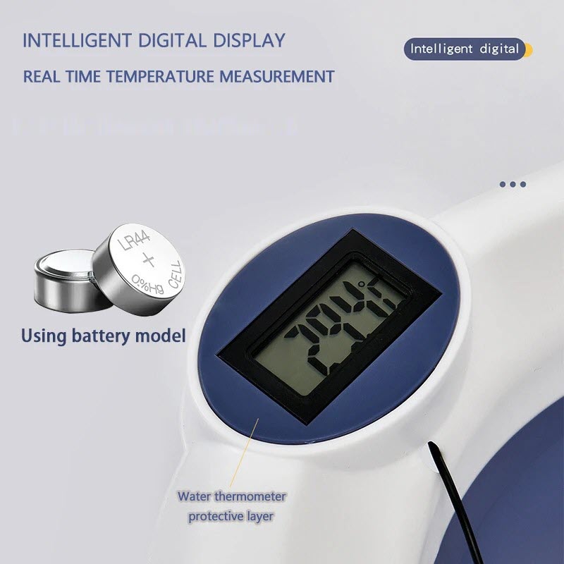 Silicone Bathtub with Thermometer