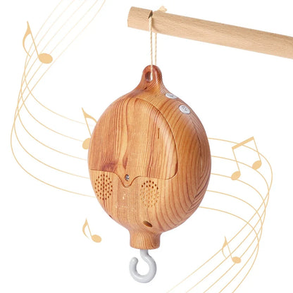 Melody Timber-Look Rotating Music Box